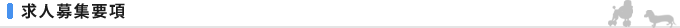 求人募集要項